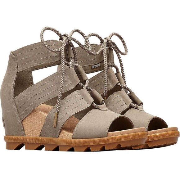 Sorel Joanie II Ghillie Lace Up Gladiator Wedge Sage Green-8.5. B45 - Picture 1 of 14
